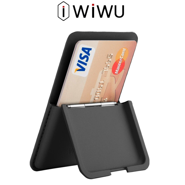  Ví Da WiWU Mag Wallet MW-001 Đựng Thẻ| CCCD Tích Hợp Giá Đỡ Hít Nam Châm Cao Cấp Chính Hãng cho iPhone 