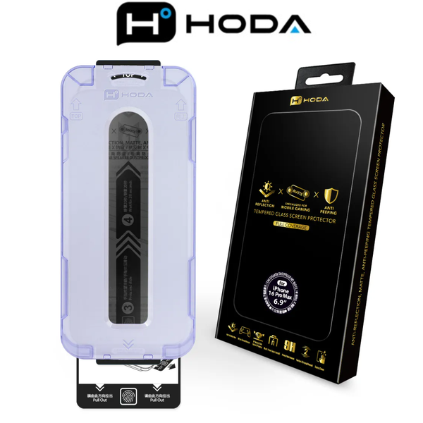  Cường Lực Hoda 3in1 Chống Vân Tay x Chống Nhìn Trộm x Chống Chói 2.5D Có Khung Dán Chính Hãng cho iPhone 