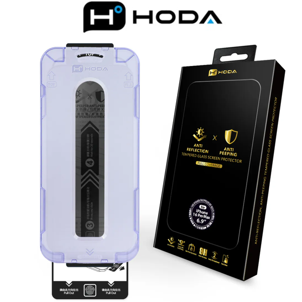  Cường Lực Hoda 2in1 Chống Chói x Chống Ánh Sáng Xanh 2.5D Chính Hãng cho iPhone 16 Pro| 16 Pro Max 