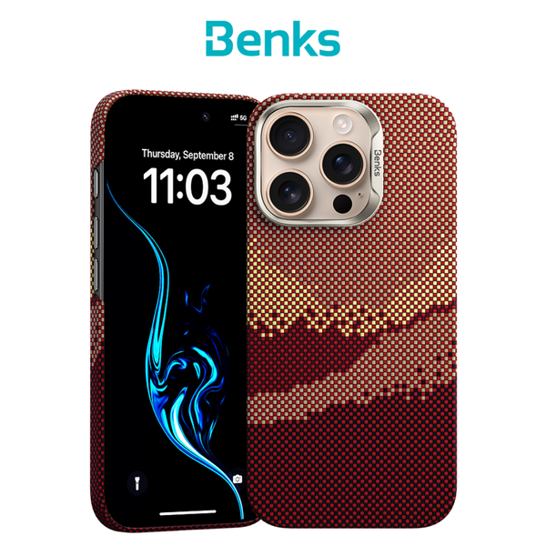  Ốp lưng Benks GoldenTide ArmorAir Built with Kevlar 600D Cao Cấp Chính Hãng cho iPhone 16 Pro| 16 Pro Max 