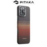  Ốp Lưng PITAKA Sunset Bản Khoét Viền Siêu Phẩm Từ Sợi Aramid Dệt cho iP 16 Pro| 16 Pro Max 