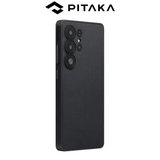  Ốp Lưng PITAKA Pin Button Bản Full Viền Chống Sốc – Siêu Phẩm Từ Sợi Aramid Dệt cho Samsung S25Ultra 