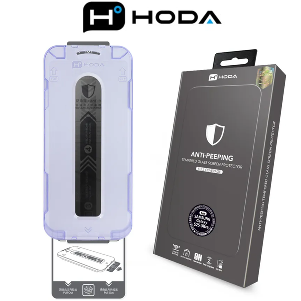  Cường Lực Hoda Chống Nhìn Trộm 2.5D Có Khung Trợ Dán Cao Cấp Chính Hãng cho SamSung S25Ultra 