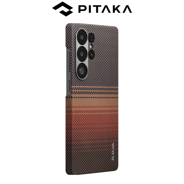  Ốp Lưng PITAKA Sunset Bản Khoét Viền – Siêu Phẩm Từ Sợi Aramid Dệt cho SamSung S25Ultra 