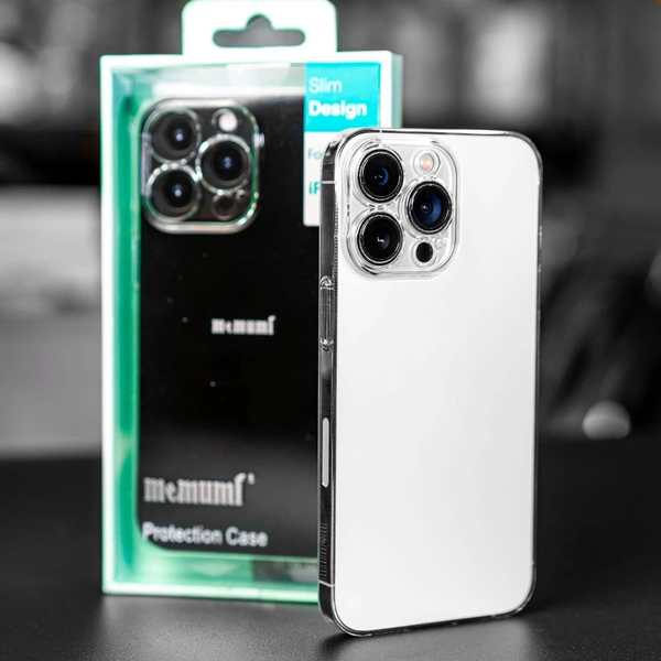  Ốp Lưng Memumi Trong Suốt Full Camera Chống Ố Vàng Siêu Mỏng Nhẹ Cao Cấp Chính Hãng cho iPhone 15 Pro| 15 Pro Max| 16 Plus| 16 Pro| 16 Pro Max 