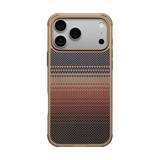  Ốp Lưng Pitaka Sunset ProGuard Case Bản Full Viền Có Nút Control – Siêu Phẩm Từ Sợi Aramid Dệt cho iP 17 Pro Max| 17 Pro 