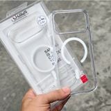  Ốp Lưng Likgus Trong Suốt Tích Hợp Sạc Không Dây Cao Cấp Chính Hãng cho iPhone 17 Series 