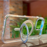  Ốp Lưng WIWU Trong Suốt Viền Dẻo Chống Sốc Kiêm Giá Đỡ Hỗ Trợ Sạc Không Dây Cao Cấp Chính Hãng cho iPhone 16 Pro Max| 16 Pro 