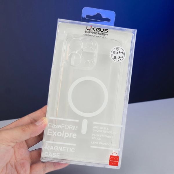  Ốp Lưng Likgus Matte Full Camera Chống Ố Vàng Tuyệt Đối Tích Hợp Sạc Không Dây Cao Cấp Chính Hãng cho iPhone 16 Pro | iPhone 16 Pro Max 