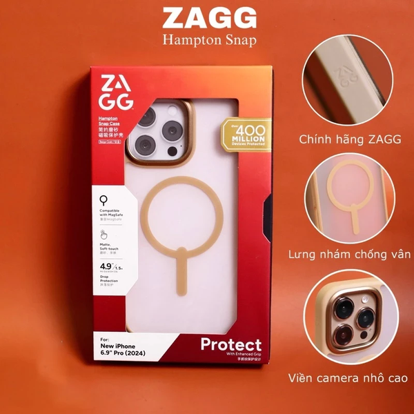  Ốp lưng ZAGG Hampton Snap chính hãng dành cho iPhone 16 Pro | iPhone 16 Pro Max 