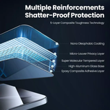  Cường Lực Nillkin Chống Nhìn Trộm 2.5D Có Khung Trợ Dán Chính Hãng cho iPhone 17 Air| 17 Pro| 17 Pro Max 