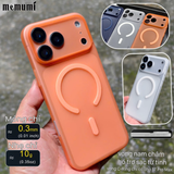  [ Siêu Mỏng] Ốp Memumi Nhám Chống Bẩn Siêu Mỏng 0.33mm Chống Ố Vàng Hỗ Trợ Sạc Từ Tính cho iP 17 Pro | 17 Pro Max 