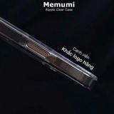  Ốp Lưng Memumi Ripple Trong Suốt Chống Ố Vàng Tuyệt Đối Full Camera Bảo Vệ Chính Hãng cho iP 16| 15 Series 
