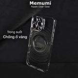  Ốp Lưng Memumi Ripple Trong Suốt Chống Ố Vàng Tuyệt Đối Full Camera Bảo Vệ Chính Hãng cho iP 16| 15 Series 