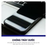  [2 Kính] Cường Lực GOR Trong Suốt 2.5D Có Viền Đen Siêu Mỏng Có Khung Trợ Dán Cho iPhone 16 ProMax 