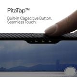  Ốp Lưng PITAKA Ultra-Slim 600D Black/Grey (Twill) (with PitaTap™)  cho iPhone 