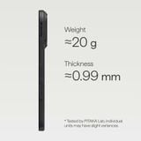  Ốp Lưng PITAKA Ultra-Slim 600D Black/Grey (Twill) (with PitaTap™)  cho iPhone 