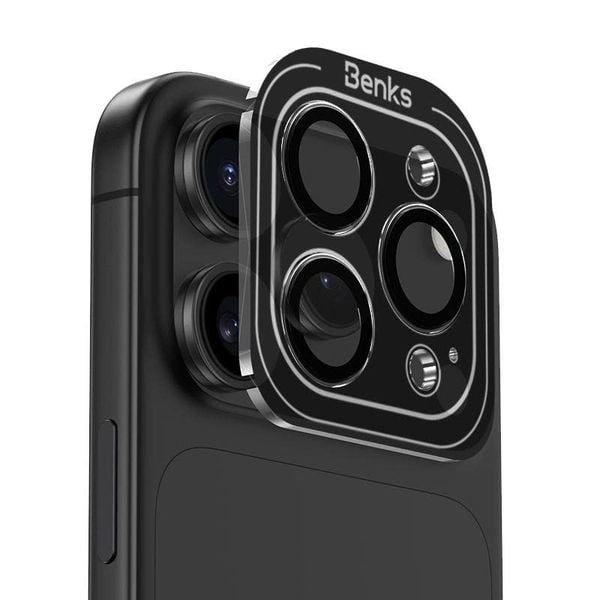  Lens Benks GlassWarrior Protector Bảo Vệ Camera Có Khung Trợ Dán tại Nhà cho iP 17 Pro/ 17 Pro Max 