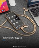  Dây Đeo HODA Kiêm Cáp Sạc 4in1 65W Cáp Dù Chống Nứt Gãy - Tiện Lợi Chính Hãng Cho iPhone 