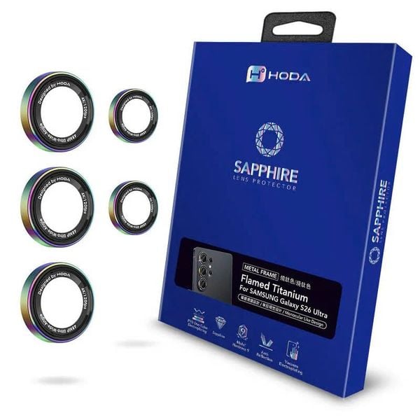  Lens Camera Hoda Sapphire Original/ Monocular Chống Trầy Xước Bảo Vệ Camera Chính Hãng cho Sam Sung S25 Ultra| S26 Ultra 