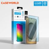  Cường Lực Caseworld Eye safe Trong Suốt Lọc Ánh Sáng Xanh Bảo Vệ Mắt KIT Có Khung Trợ Dán cho Samsung S25 Ultra & S26 Ultra 