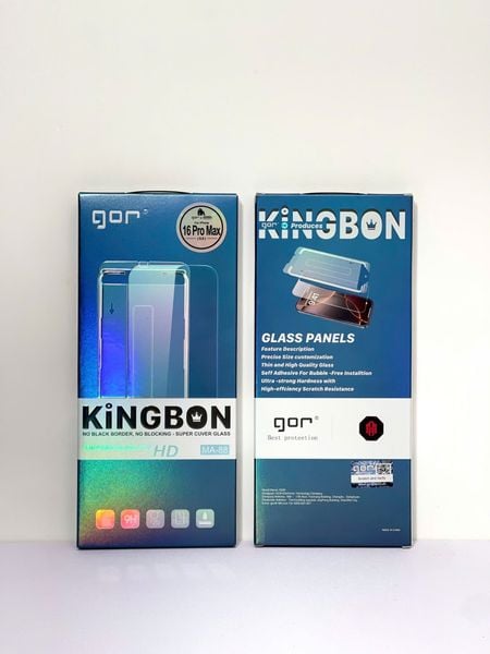  Cường Lực GOR MA 88 Trong Suốt Không Viền Đen Có Khung Trợ Dán Chính Hãng cho iPhone 14 | 15 | 16 | 17 Series 
