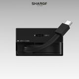 Bộ Sạc Nhanh SHARGE PD 2.0 65W GAN | Tích Hợp Dây Type-C Cáp Thu Gọn Độ Dài 70cm | Thiết Kế Trong Suốt Chính Hãng 