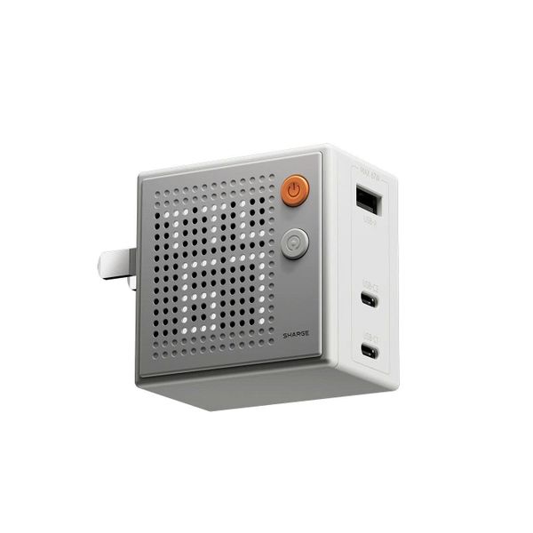  Củ Sạc Nhanh Sharge Mini Pixel GaN Charger 67W Chuẩn PD | 3 Cổng Sạc | Màn Hình Ma Trận Pixel Chính Hãng 