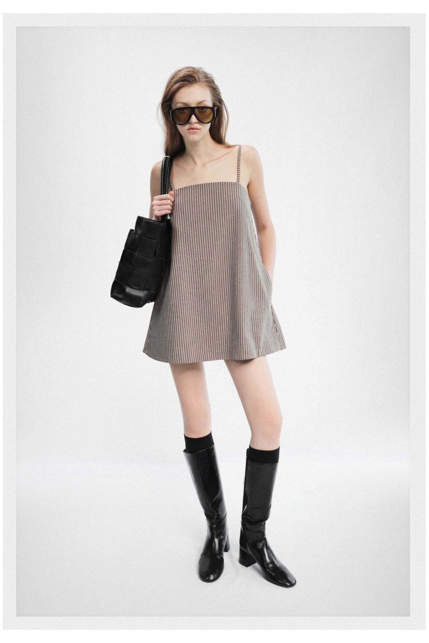  GARY TAUPE GRAY DRESS 