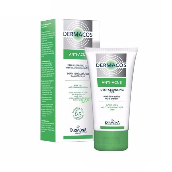 Sữa Rửa Mặt Dermacos Anti-Acne Deep Cleansing Gel 150ml