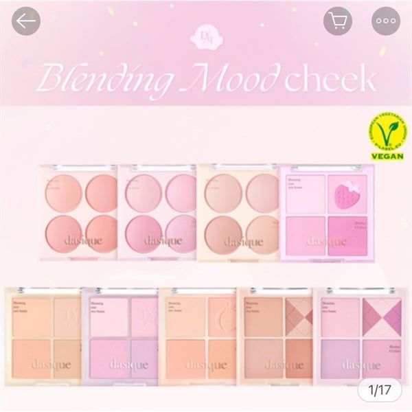 Phấn Má Hồng 4 Ô Dasique Blending Mood Cheek