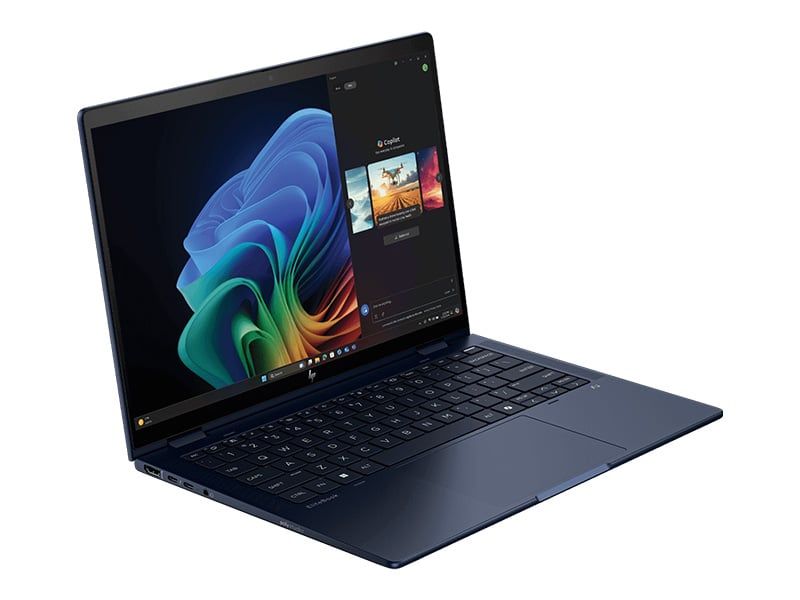 Laptop HP EliteBook X Flip G1i B9FN2PT (Ultra 7-258V/ Ram 32GB/ SSD 1TB/ Touch/ Windows 11 Pro/ 3Y/ Xanh)