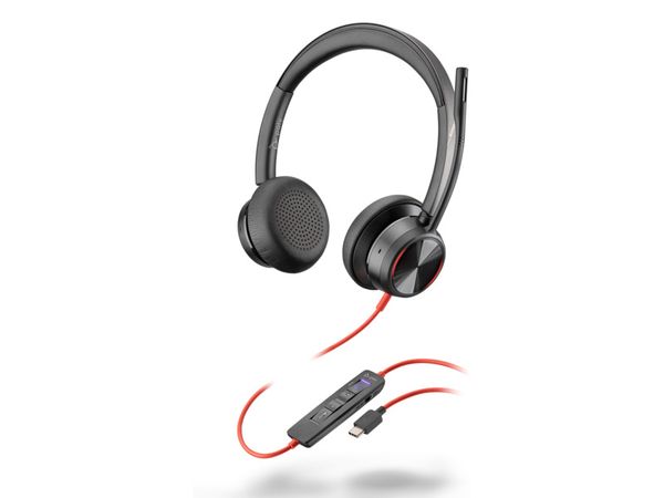 Tai nghe ANC có dây Poly Blackwire 8225 Microsoft Teams USB-C 8X225AA