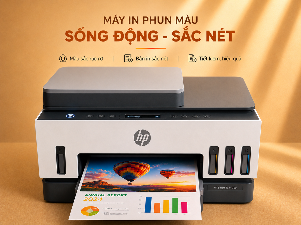 Máy in HP Smart Tank 750 All-in-One (6UU47A)