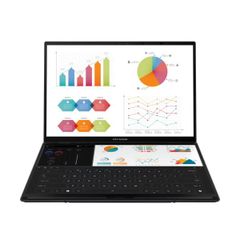 Laptop Asus Zenbook Duo OLED UX8406CA-PZ109WS (Ultra 9 285H/ Ram 32GB/ SSD 1TB/ Windows 11+ Office/ 2Y/ Xám)