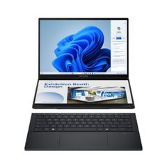 Laptop Asus Zenbook Duo OLED UX8406CA-PZ109WS (Ultra 9 285H/ Ram 32GB/ SSD 1TB/ Windows 11+ Office/ 2Y/ Xám)