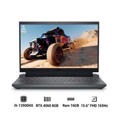 Laptop Dell Gaming G15 5530 i9H161W11GR4060 (Intel Core i9-13900HX | 16GB | 1TB | RTX 4060 | 15.6 inch FHD | Win 11 | Office | Xám Đen)