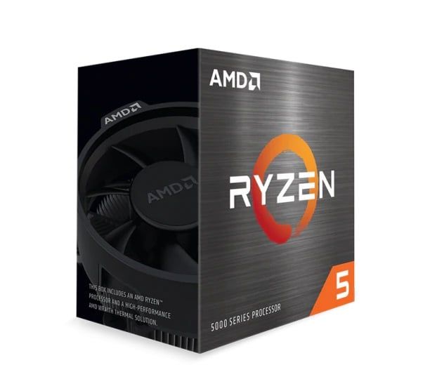CPU AMD Ryzen 5 5600X (AMD AM4 - 6 Core - 12 Thread - Base 3.7Ghz - Turbo 4.6Ghz - Cache 35MB - No iGPU)