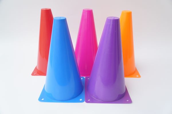  Cone tập chiến thuật, mắc cơ bóng đá, cone nấm trụ cao vượt chướng ngại vât- 24cm 