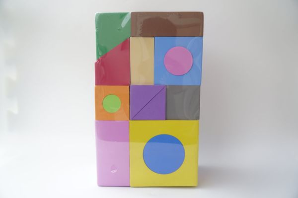  Bộ gạch xốp hình khối lắp ghép thông minh , gạch xốp đồ chơi xếp hình tư duy sáng tạo - Bộ đa giác 