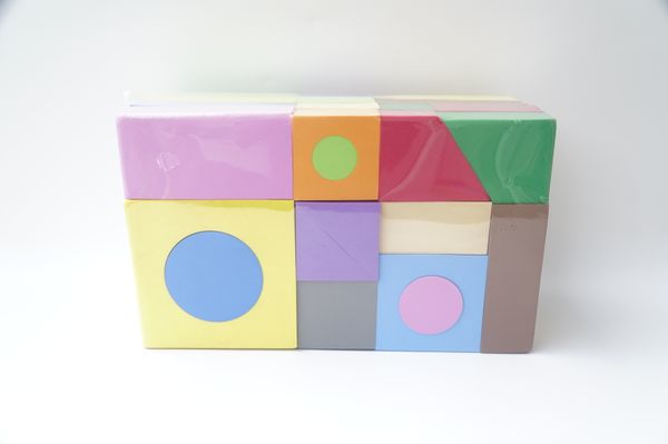  Bộ gạch xốp hình khối lắp ghép thông minh , gạch xốp đồ chơi xếp hình tư duy sáng tạo - Bộ đa giác 