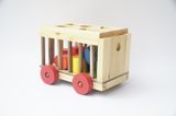  Đồ chơi xe thả hình khối cho bé, xe gỗ thả hình khối thông minh cho bé - Gỗ cao cấp 