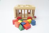  Đồ chơi xe thả hình khối cho bé, xe gỗ thả hình khối thông minh cho bé - Gỗ cao cấp 