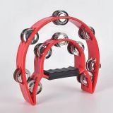  Xắc xô lắc tay loại lớn, lục lạc tambourine cầm tay hình bán nguyệt - Loại xịn size lớn 