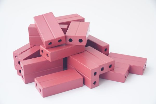  Viên gạch nhựa đồ chơi xây dựng cho bé, đồ chơi khối gạch xây dựng cho trẻ mầm non - Nhiều cỡ 