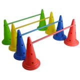  Cone Nấm Trụ Cao Đa Năng - Dụng Cụ Tập Bóng Đá, Cảnh Báo Giao Thông, Chướng Ngại Vật Sân Bãi - Cone 40cm 