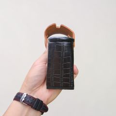Dép cao gót 10cm cho Nữ. Da cá sấu Vàng bò Nổi bật!