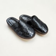Dép Da Cá Sấu Nam Mũi Kín - Dép Quai Ngang Da Cá Sấu Thật!