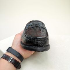 Giày lười da bụng cá sấu. Lót lòng sáng màu đẹp bắt mắt!