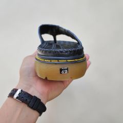 Dép Doctor xỏ ngón. Da cá sấu xanh Navy không đụng hàng!